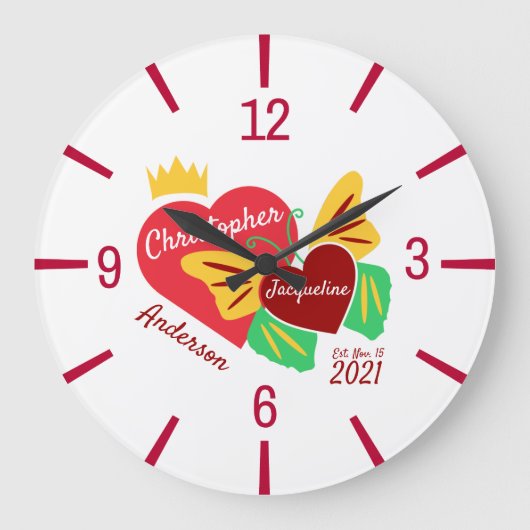 Rode harten, vlinder grote klok (Voorkant)