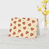 Rode Hartjes Kaart (Gele Bloem)