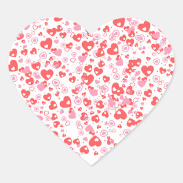 Rode Hartjes van de Liefde – Valentijncollectie Hart Sticker