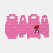 RODE HARTKABLE GABLE FAVOR BOX KUILEN VALENTIJNSDA BEDANKDOOSJES (Uitgevouwen)