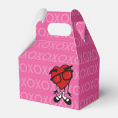 RODE HARTKABLE GABLE FAVOR BOX KUILEN VALENTIJNSDA BEDANKDOOSJES (Voorkant Zijde)