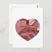 Rode hartkringloop, Valentijns Briefkaart (Voorkant / Achterkant)