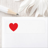 Rode hartliefde of Valentijnsdag Etiket (Insitu)