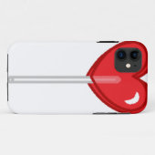 rode hartslag Case-Mate iPhone case (Achterkant (horizontaal))