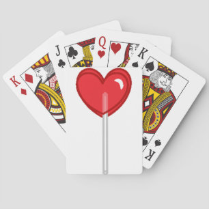 rode hartslag pokerkaarten
