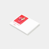 rode hartstaartzeemeermin post-it® notes (Schuin)