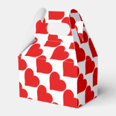 Rode Hartvorm Liefde Klassiek Eenvoudig Minimalism Bedankdoosjes (Voorkant Zijde)