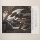 Rode Havik paard Sundance Sherpa Deken (Voorkant (horizontaal))