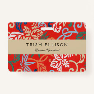 Rode Hawaïaanse Japanse Kimono Badge