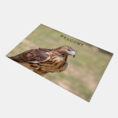 Rode hawk in de Hudson-vallei Deurmat (Schuin)