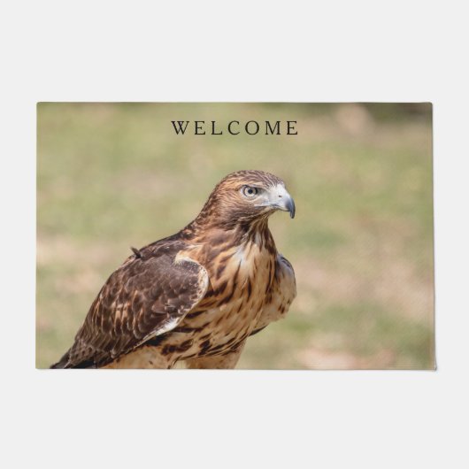 Rode hawk in de Hudson-vallei Deurmat (Voorkant)