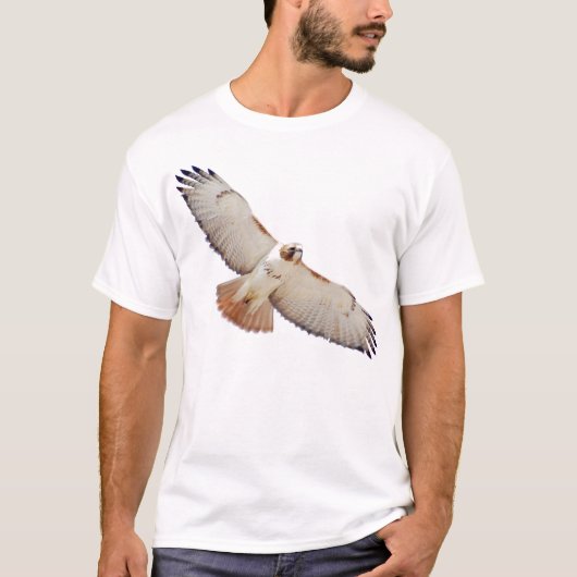 Rode Hawk in vlucht T-shirt (Voorkant)