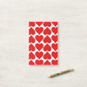RODE HEART PATTERN POST-IT® NOTES (Op bureau)