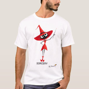 Rode Heksenkat TOVENARIJ - Met Stijl Elegant T-shirt