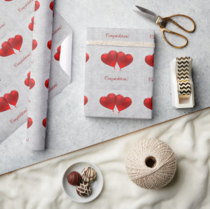 Rode hemdballonnen Weddenschap Cadeaupapier