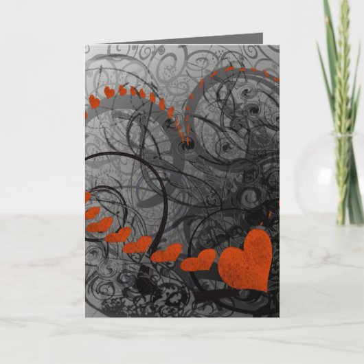 Rode hemdjes feestdagen kaart (Voorkant)