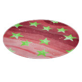 Rode hemel met sterren snijplank (Hoek)