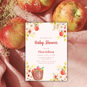 Rode herfst appel in onze ogen Tuinieren baby show Kaart