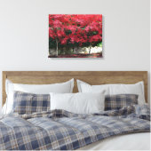Rode herfst bomen canvas Print (Insitu (Slaapkamer))
