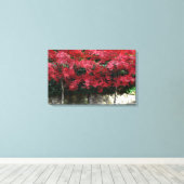 Rode herfst bomen canvas Print (Insitu (Houten vloer))