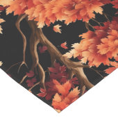 Rode Herfst esdoorn naadloze patroonafbeelding Lange Tafelloper (Hoek)