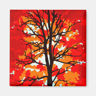 Rode Herfst Magneet