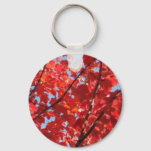 Rode Herfst Sleutelhanger (Voorkant)