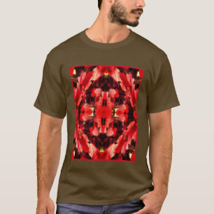 Rode herfstbladeren Natuur schilderij Abstract T-shirt