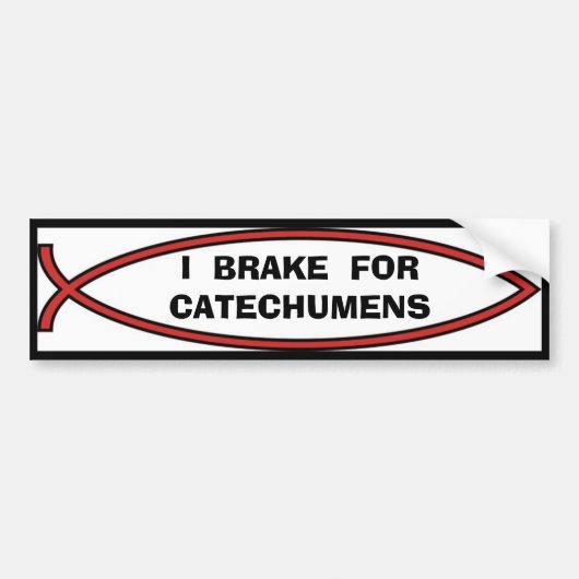 RODE HERING BUMPERSTICKER (Voorkant)