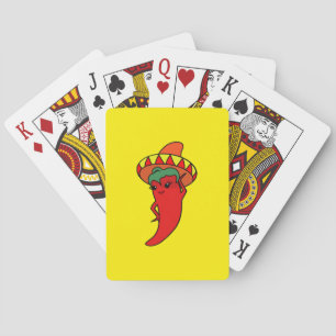 Rode Hete Kawaii Pepper Diva Pokerkaarten