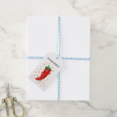 Rode Hete Peper Div Cadeaulabel (Met Touw)