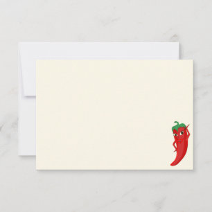 Rode Hete Peper Divastudio Crème Kleur Off-white Notitiekaartje