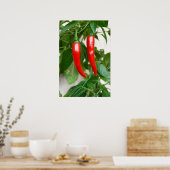 Rode hete peper poster (Keuken)