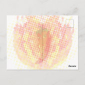 Rode hete peper vuur vlammen briefkaart (Achterkant)