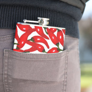 Rode hete pepers pittig heupfles