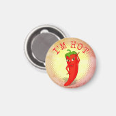 Rode Hete Pepper Diva Stijl Print Magneet (Voorkant / Achterkant)