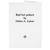 Rode hete-pokerblokkaart (Achterkant)