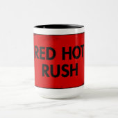 Rode Hete Rush Keramische Mok (Midden)