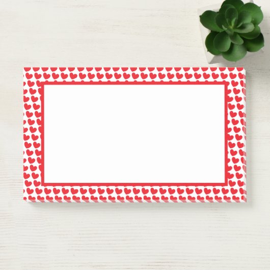 Rode Hete Valentijn Harten Post-it® Notes (Kantoor)