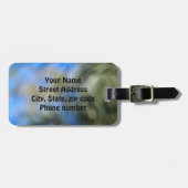 Rode Hibiscus Bagage Labels (Voorkant horizontaal)