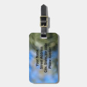 Rode Hibiscus Bagage Labels (Voorkant verticaal)