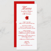 Rode Hibiscus Diner Menu (Voorkant / Achterkant)