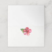 Rode Hibiscus Tropische bruiloft (Buitenkant ongevouwen)