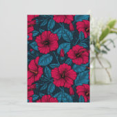 Rode hibiscusbloemen (Staand voorkant)