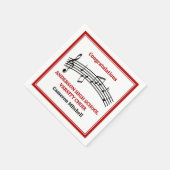 Rode High School Koor Custom Party Servet (Hoek)