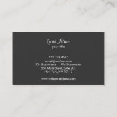 Rode hoge hak schoen visitekaartje (Achterkant)