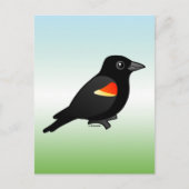 Rode hond briefkaart (Voorkant)