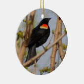 Rode hond keramisch ornament (Rechts)