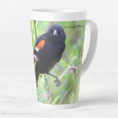 Rode hond latte mok (Rechterhoek)