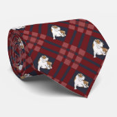 Rode hond stropdas (Opgerold)